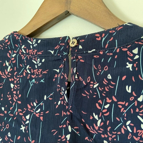 Floral Tunic Patterned Blouse Long Sleeve Top With Sash Size 1XL Tie Waist - Picture 5 of 11